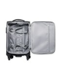 Valise cabine  personnalisée 600D - VOYAGE Matières : PET recyclé Couleurs : noir accessoire événementiel unique
