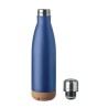 Bouteille isotherme double paroi  de 500 ml en acier inoxydable - ASPEN CORK Matières : acier inoxydable Couleurs : bleu personn