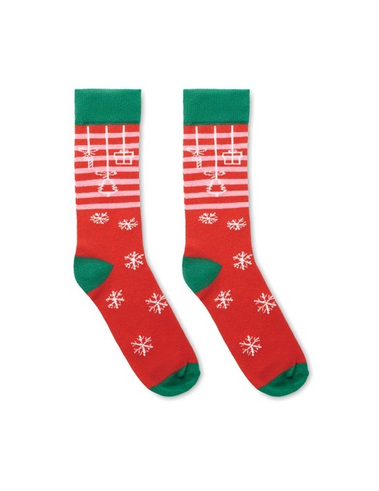 Chaussettes de Noël Joyful L - Écologiques et Festives