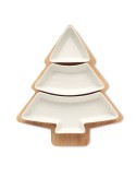 Plat de Service de Noël VIRAM en Bambou