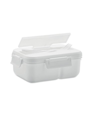 Lunch box  personnalisée avec couverts en PP - MAKAN goodies publicitaire événementiel
