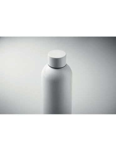 Bouteille simple paroi personnalisable 750 ml ATHENA PLUS Couleurs : blanc Matières : acier inoxydable recyclé marquage couleur 