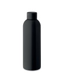 Bouteille simple paroi personnalisable 750 ml ATHENA PLUS Couleurs : noir Matières : acier inoxydable recyclé goodies publicitai