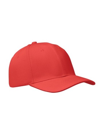 Casquette baseball 6 pans publicitaire BUFFALO Matières : coton Couleurs : rouge cadeau client original