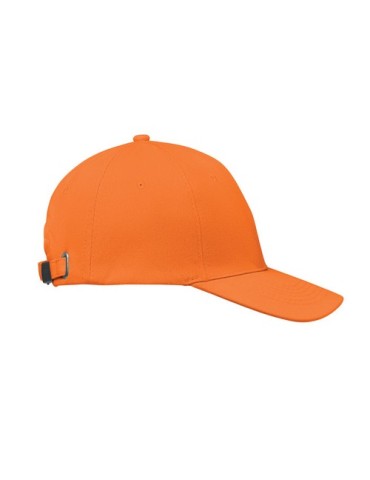 Casquette baseball 6 pans publicitaire BUFFALO Matières : coton Couleurs : orange objet promotionnel éco-responsable