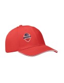 Casquette baseball 6 pans publicitaire BUFFALO Matières : coton Couleurs : blanc objet promotionnel éco-responsable