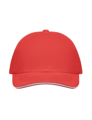 Casquette baseball 6 pans publicitaire BUFFALO Matières : coton Couleurs : blanc cadeau entreprise pas cher