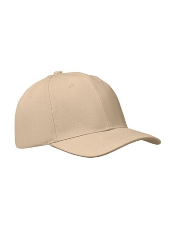 Casquette baseball 6 pans publicitaire BUFFALO Matières : coton Couleurs : beige livraison express 24h 48h