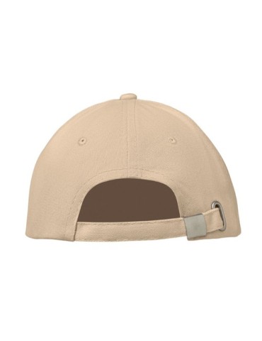 Casquette baseball 6 pans publicitaire BUFFALO Matières : coton Couleurs : beige cadeau affaires élégant