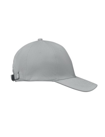 Casquette baseball 6 pans publicitaire BUFFALO Matières : coton Couleurs : gris cadeau entreprise pas cher