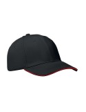 Casquette baseball 6 pans publicitaire BUFFALO Matières : coton Couleurs : noir cadeau collaborateur premium