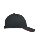 Casquette baseball 6 pans publicitaire BUFFALO Matières : coton Couleurs : noir marquage laser ultra précis