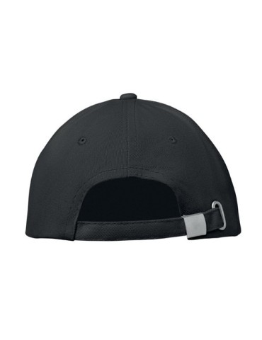 Casquette baseball 6 pans publicitaire BUFFALO Matières : coton Couleurs : noir personnalisation rapide en France