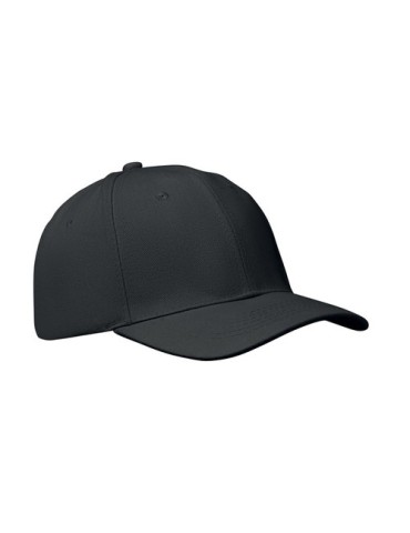 Casquette baseball 6 pans publicitaire BUFFALO Matières : coton Couleurs : noir impression haute définition