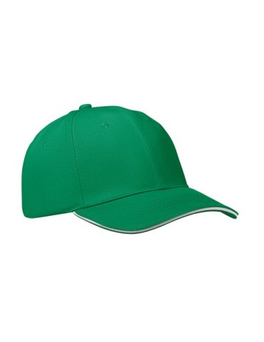 Casquette baseball 6 pans publicitaire BUFFALO Matières : coton Couleurs : blanc cadeau entreprise pas cher