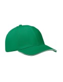 Casquette baseball 6 pans publicitaire BUFFALO Matières : coton Couleurs : blanc cadeau entreprise pas cher
