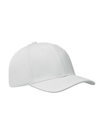 Casquette baseball 6 pans publicitaire BUFFALO Matières : coton Couleurs : blanc accessoire événementiel unique