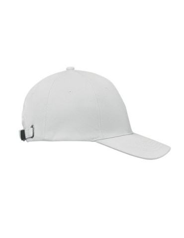 Casquette baseball 6 pans publicitaire BUFFALO Matières : coton Couleurs : blanc goodies publicitaire durable