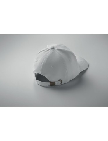 Casquette baseball 6 pans publicitaire BUFFALO Matières : coton Couleurs : blanc marquage couleur éclatante