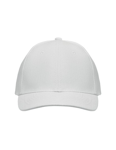 Casquette baseball 6 pans publicitaire BUFFALO Matières : coton Couleurs : blanc goodies personnalisé en stock