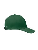 Casquette baseball 6 pans publicitaire BUFFALO Matières : coton Couleurs : vert foncé marquage couleur éclatante