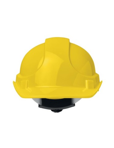 Casque de sécurité publicitaire en ABS - HELM Matières : ABS Couleurs : jaune personnalisation rapide en France