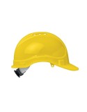Casque de sécurité publicitaire en ABS - HELM Matières : ABS Couleurs : jaune goodies personnalisé en stock