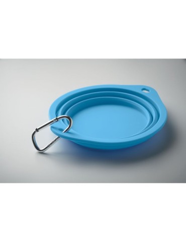 Gamelle portable publicitaire 350 ml - KOLAPDIER Matières : silicone Couleurs : bleu bébé accessoire événementiel unique
