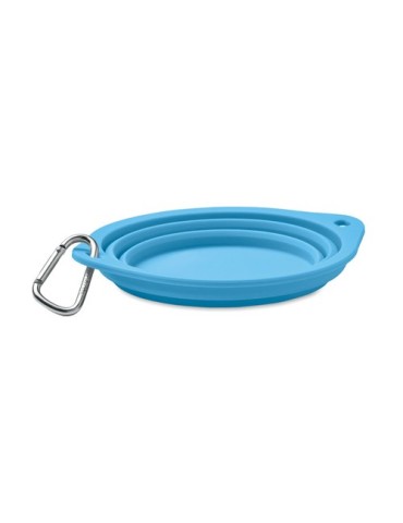 Gamelle portable publicitaire 350 ml - KOLAPDIER Matières : silicone Couleurs : bleu bébé cadeau client original