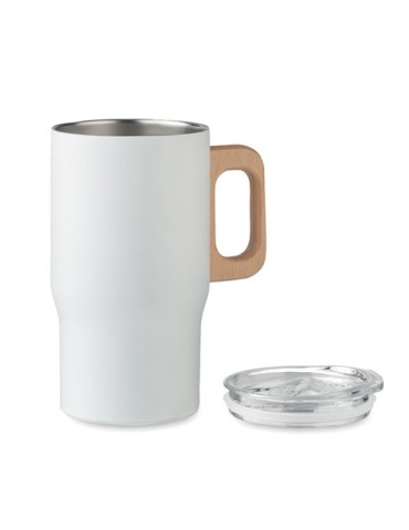Gobelet double paroi personnalisé 350ml TUMBOO Couleurs : blanc Matières : acier inoxydable recyclé impression haute définition