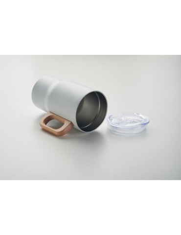 Gobelet double paroi personnalisé 350ml TUMBOO Couleurs : blanc Matières : acier inoxydable recyclé objet promotionnel éco-respo