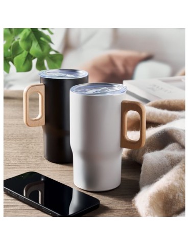 Gobelet double paroi personnalisé 350ml TUMBOO Couleurs : blanc Matières : acier inoxydable recyclé personnalisation rapide en F