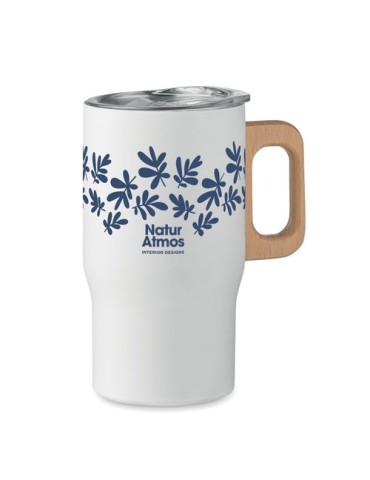 Gobelet double paroi personnalisé 350ml TUMBOO Couleurs : blanc Matières : acier inoxydable recyclé accessoire événementiel uniq