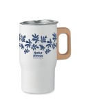 Gobelet double paroi personnalisé 350ml TUMBOO Couleurs : blanc Matières : acier inoxydable recyclé accessoire événementiel uniq