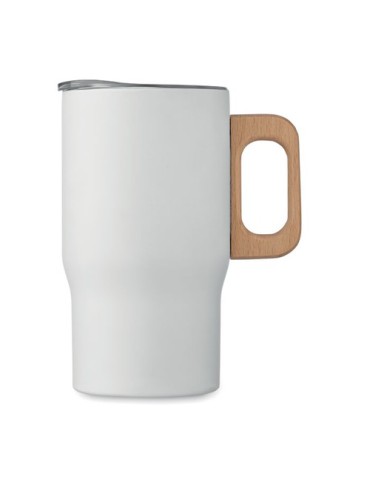 Gobelet double paroi personnalisé 350ml TUMBOO Couleurs : blanc Matières : acier inoxydable recyclé objet publicitaire robuste