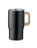 Gobelet double paroi personnalisé 350ml TUMBOO Couleurs : noir Matières : acier inoxydable recyclé personnalisable avec votre lo