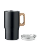 Gobelet double paroi personnalisé 350ml TUMBOO Couleurs : noir Matières : acier inoxydable recyclé marquage laser ultra précis