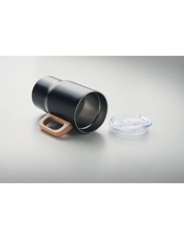 Gobelet double paroi personnalisé 350ml TUMBOO Couleurs : noir Matières : acier inoxydable recyclé livraison express 24h 48h