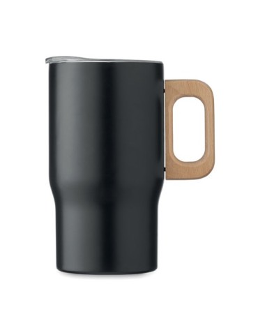 Gobelet double paroi personnalisé 350ml TUMBOO Couleurs : noir Matières : acier inoxydable recyclé impression logo haute qualité