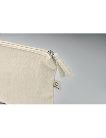 Sac cosmétique personnalisé 320 gr/m² - ELNAS Matières : coton recyclé Couleurs : beige goodies entreprise design