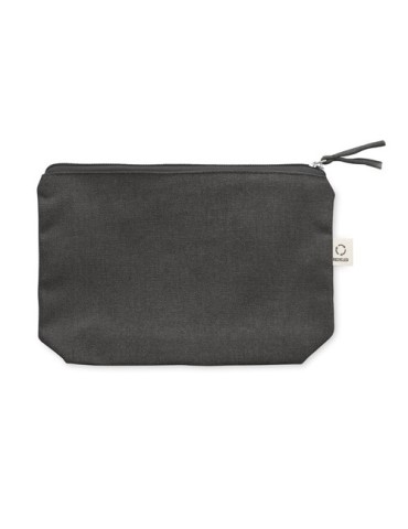 Sac cosmétique personnalisé 320 gr/m² - ELNAS Matières : coton recyclé Couleurs : noir objet promotionnel éco-responsable