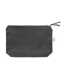 Sac cosmétique personnalisé 320 gr/m² - ELNAS Matières : coton recyclé Couleurs : noir objet promotionnel éco-responsable