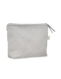 Sac cosmétique personnalisé 320 gr/m² - ELNAS Matières : coton recyclé Couleurs : gris personnalisable avec votre logo