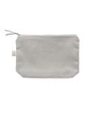 Sac cosmétique personnalisé 320 gr/m² - ELNAS Matières : coton recyclé Couleurs : gris marquage laser ultra précis