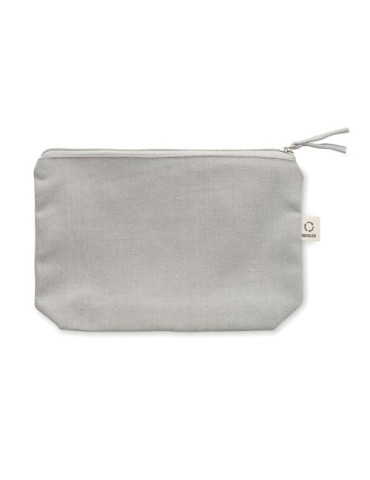 Sac cosmétique personnalisé 320 gr/m² - ELNAS Matières : coton recyclé Couleurs : gris cadeau collaborateur premium