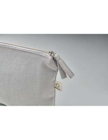 Sac cosmétique personnalisé 320 gr/m² - ELNAS Matières : coton recyclé Couleurs : gris cadeau client original
