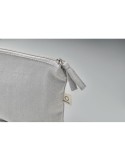 Sac cosmétique personnalisé 320 gr/m² - ELNAS Matières : coton recyclé Couleurs : gris cadeau client original
