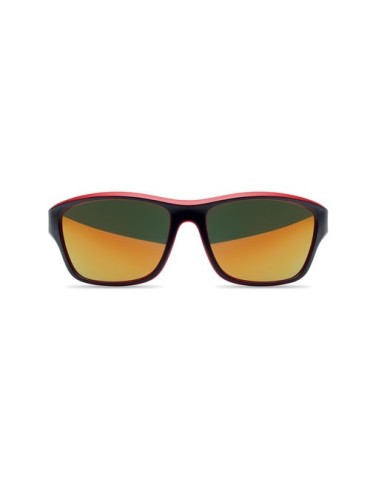 Lunettes de sport miroir UV400 personnalisées YUMA Matières : Polycarbonate (PC) Couleurs : rouge objet promo petit budget
