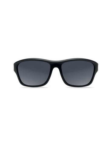 Lunettes de sport miroir UV400 personnalisées YUMA Matières : Polycarbonate (PC) Couleurs : noir personnalisation sur mesure