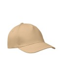 Casquette baseball 5 pans publicitaire personnalisée BUZZ Matières : coton Couleurs : ivoire